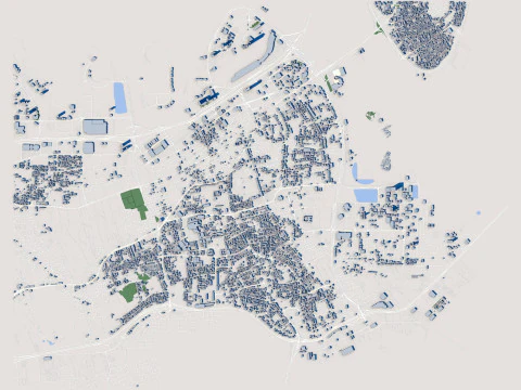 Manama City Bahrain 3D Model