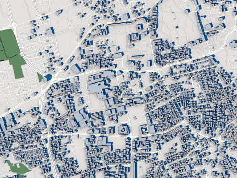 Manama City Bahrain 3D Model