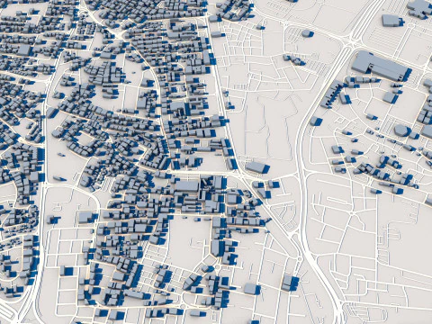 Manama City Bahrain 3D Model