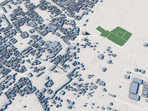 Manama City Bahrain 3D Model