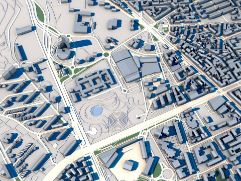 Part of Milan City Italy 2 3Dモデル