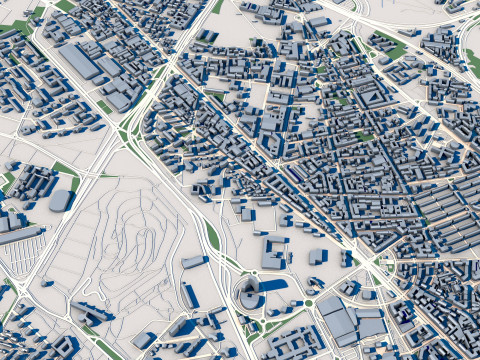 Part of Milan City Italy 2 3Dモデル
