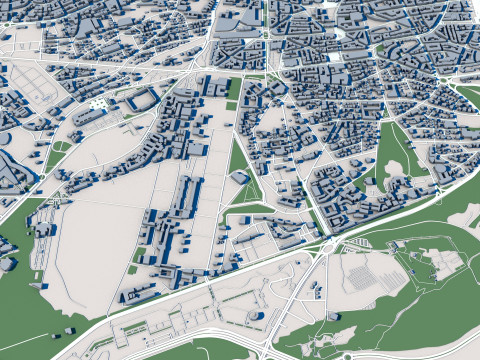 Rabat City Morocco 3D Модель