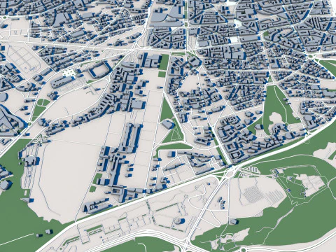 Kota Rabat Maroko Model 3D