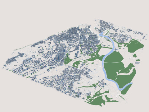 Rabat City Morocco 3D Модель