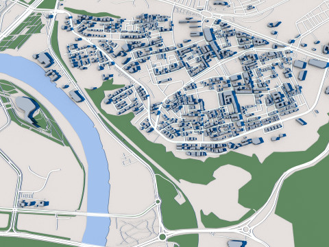 Rabat City Morocco 3D Модель