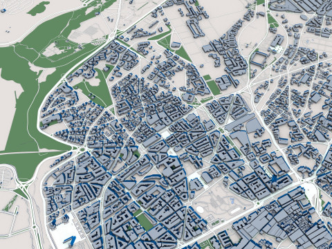 Rabat City Morocco 3D Модель