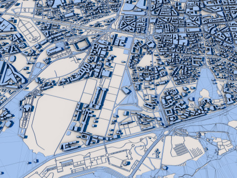 Rabat City Morocco 3D Модель