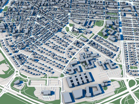 Reykjavik Şehri İzlanda 3D Model