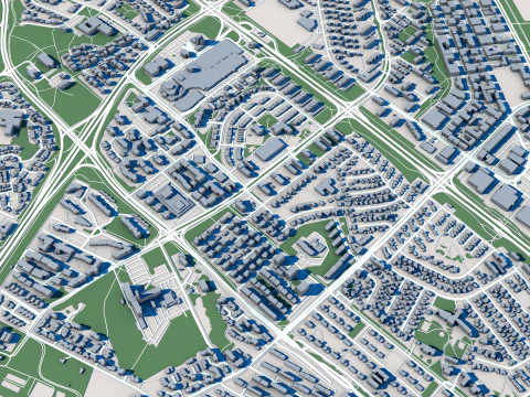 Reykjavik City Iceland 3D Model