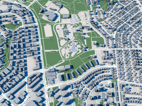 Reykjavik City Iceland 3D Модель