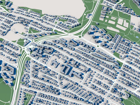 Reykjavik City Iceland 3D Model