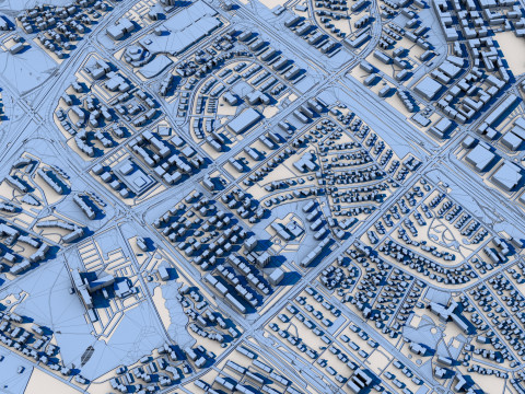 Reykjavik City Iceland 3D Модель