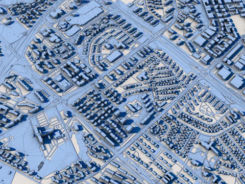Reykjavik City Iceland 3D Model
