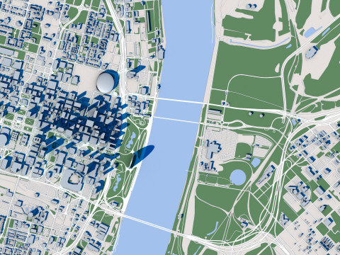 Saint Loui City USA Modello 3D