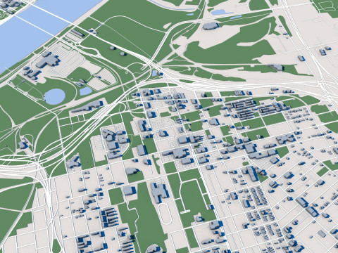 Saint Loui City USA Modello 3D