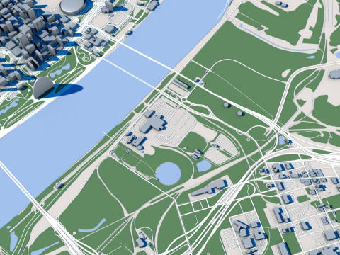 Saint Loui City USA Modello 3D