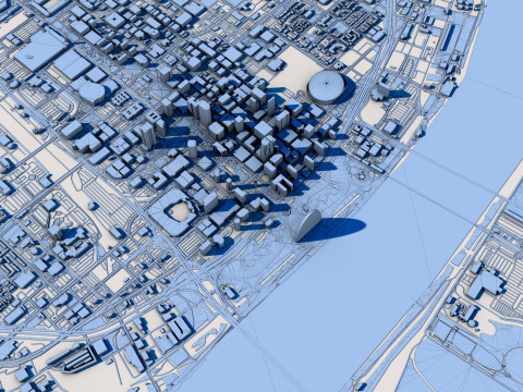 Saint Loui City USA Modello 3D
