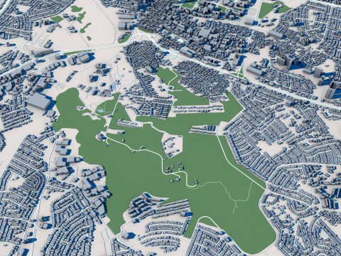 San Juan City Puerto Rico 3D Модель
