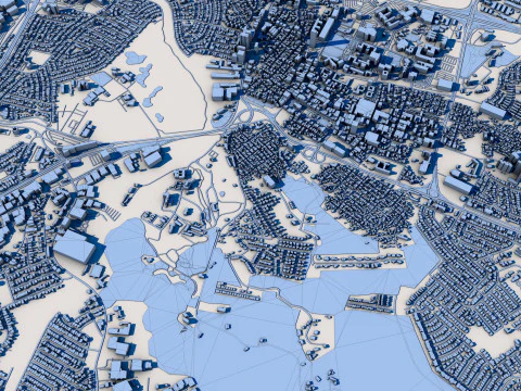 San Juan City Puerto Rico 3D Model