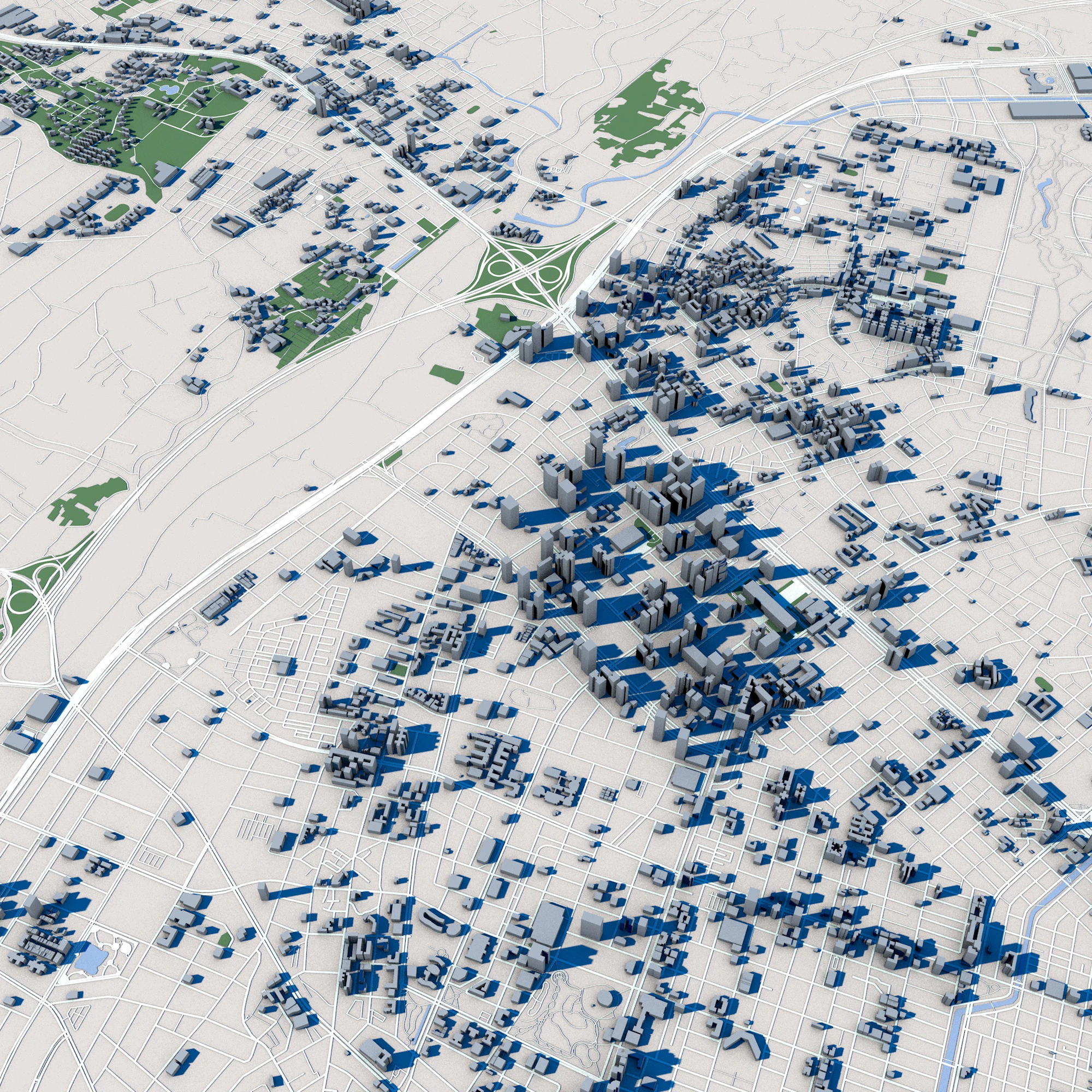 Taichung City Taiwan 3D Model .c4d .max .obj .3ds .fbx .stl .blend 