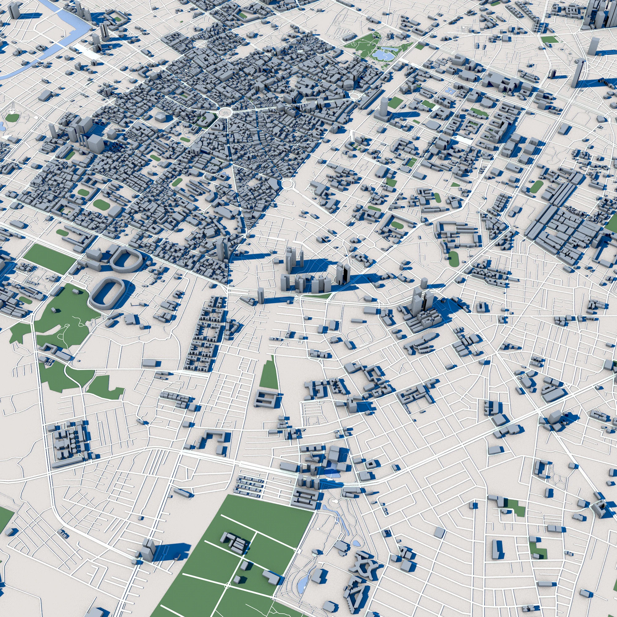 Tainan City Taiwan 3D Model .c4d .max .obj .3ds .fbx .stl .blend