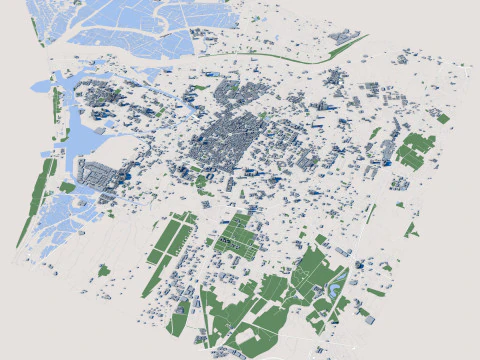 Tainan City Taiwan 3D Model