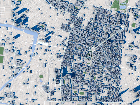 Tainan City Taiwan 3D 모델