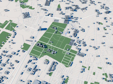 Tainan City Taiwan 3D Model