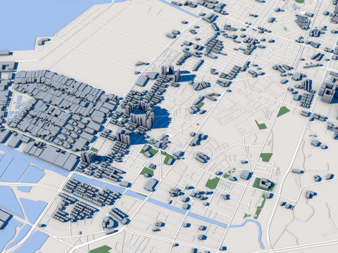 Tainan City Taiwan 3D Model