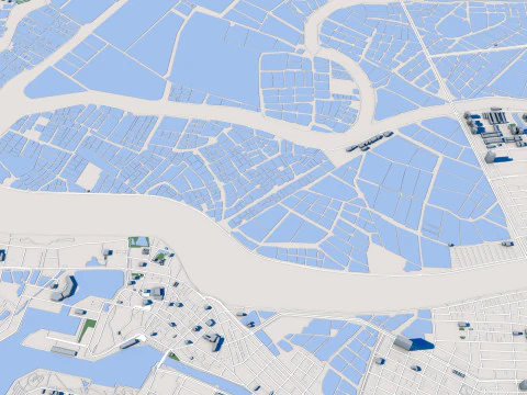 Tainan City Taiwan 3D Model