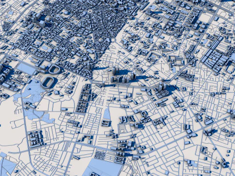 Tainan City Taiwan 3D Model