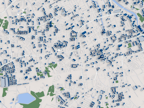 Taoyuan City Taiwan 3D-Modell