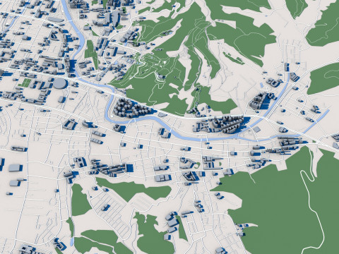 Taoyuan City Taiwan 3D-Modell
