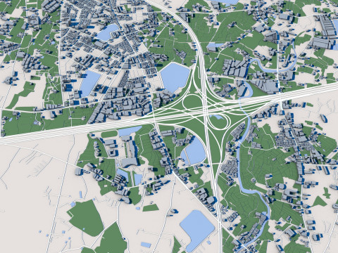 Taoyuan City Taiwan 3D-Modell