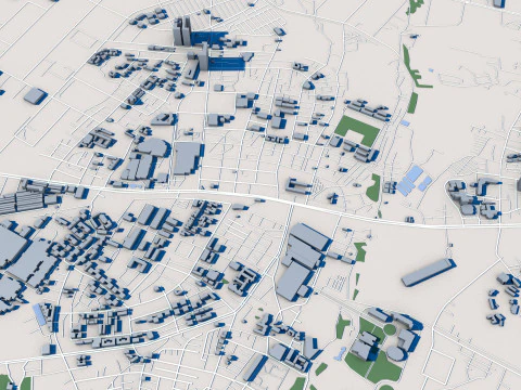 Taoyuan City Taiwan 3D Model