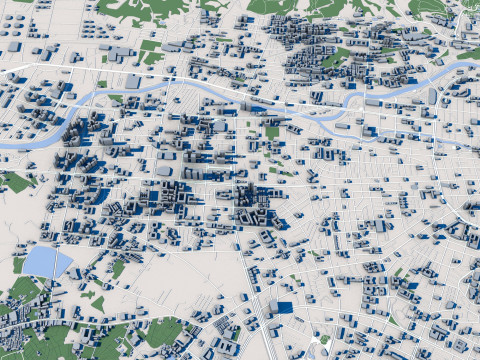 Taoyuan City Taiwan 3D-Modell
