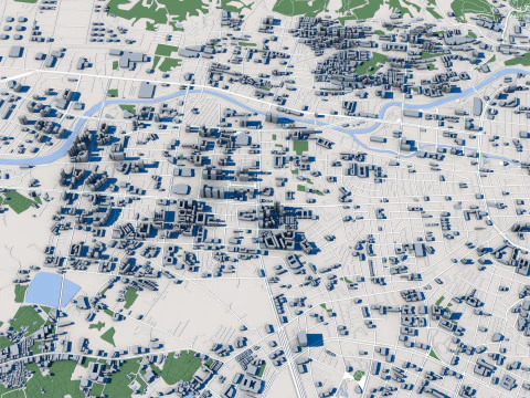 Taoyuan City Taiwan 3D Model