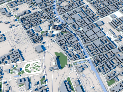 Uppsala City Sweden 3D 模型