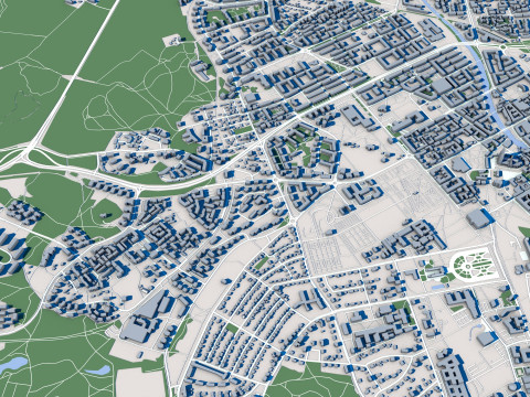 Uppsala City Sweden 3Dモデル