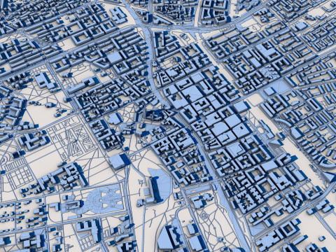 Uppsala City Sweden 3Dモデル