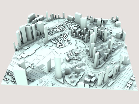 Burj Khalifa Skyscraper in Dubai United Arab Emirates Model 3D