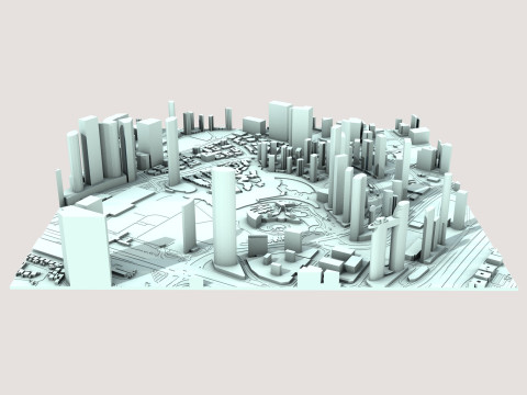 Burj Khalifa Skyscraper in Dubai United Arab Emirates Model 3D
