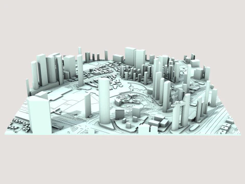Burj Khalifa Skyscraper in Dubai United Arab Emirates 3D Model