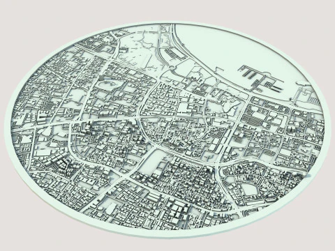 Doha City Qatar 3D Model
