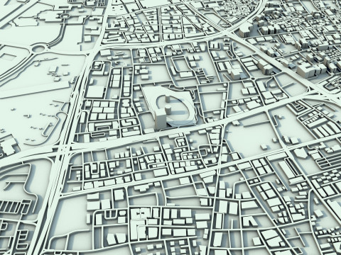 Doha City Qatar 3D Модель
