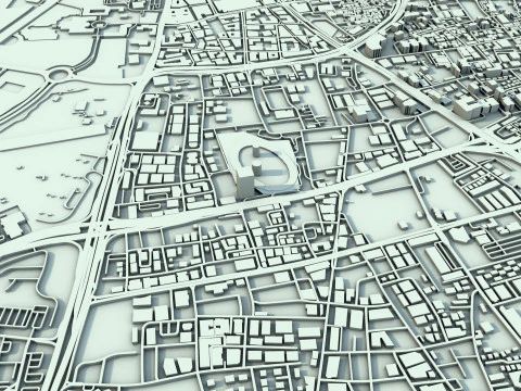 Doha City Qatar 3D Model