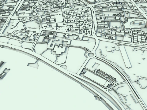 Doha City Qatar 3D Model