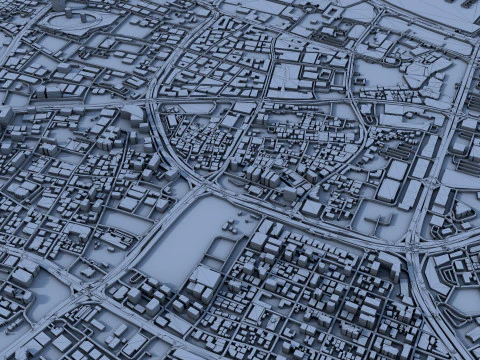 Doha City Qatar 3D Model