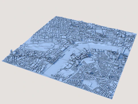 London City England 3D Model